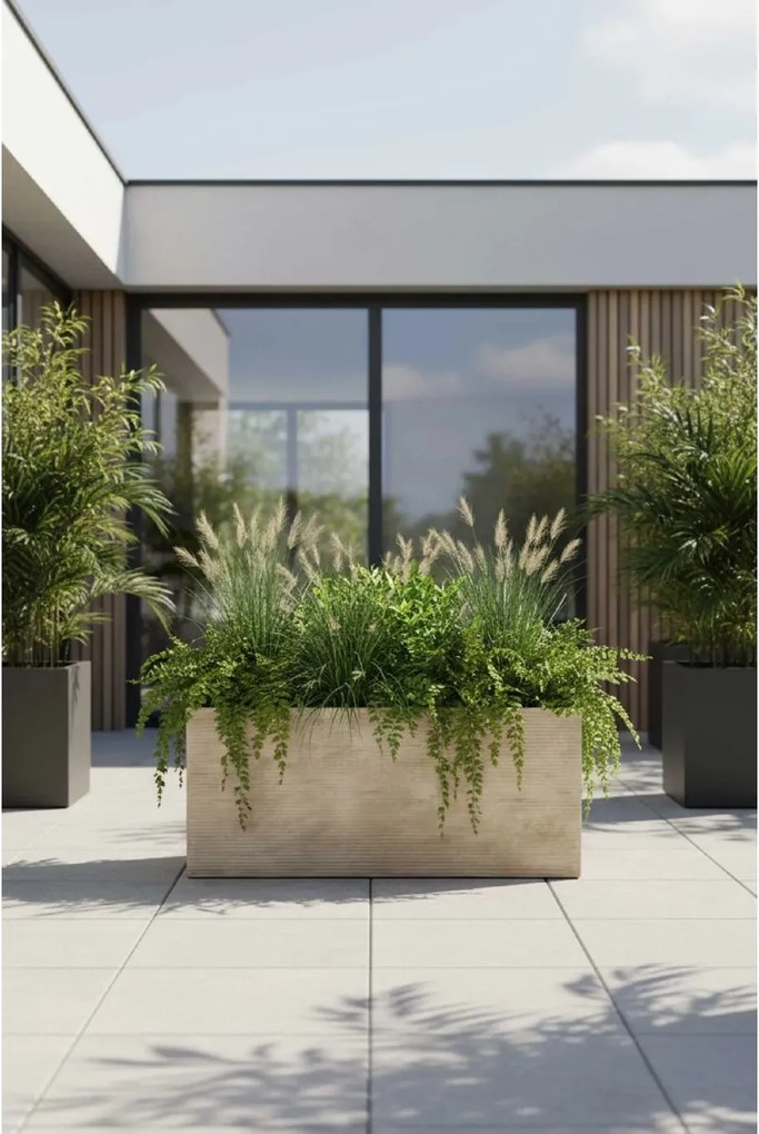 Hrantík MAXI, sklolaminát, šírka 100 cm, béžová, riadky