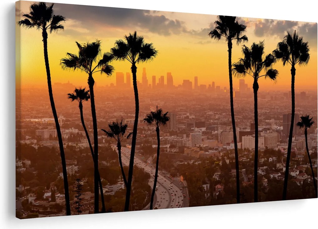 Obraz - Panorama Los Angeles (90x60 cm)