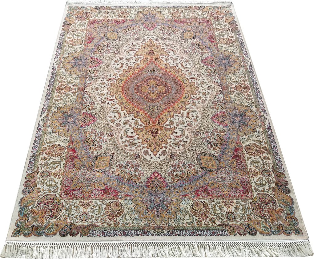 DY Prémiový koberec s exkluzívnym vzorom Pers 03 - krémová Rozmer: 200x300 cm