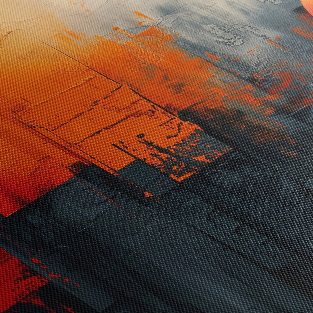 Obraz - Abstraktná maľba mesta (90x60 cm)