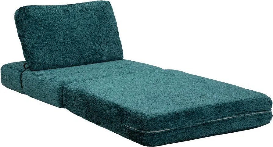 Zelenomodré rozkladacie kreslo z textílie buklé Faster – Mauro Ferretti