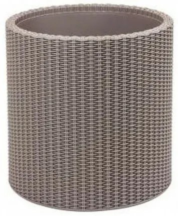 Keter Obal na kvetináč Cylinder Planter S béžová, 7 l, 28 x 28 x 28,3 cm