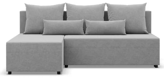 Rohová rozkladacia sedačka FERMO Lux sivá