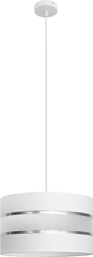 Luster na lanku HELEN 1xE27/15W/230V pr. 35 cm biela