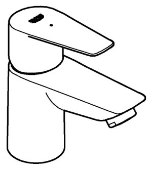 GROHE 32861001 - Stojanový ventil BAUEDGE 131 mm lesklý chróm