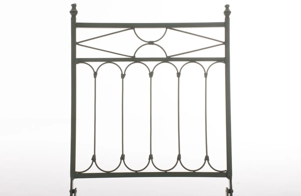 Kovová skladacia stolička Asina - Zelená antik