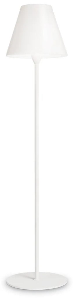 IDEAL LUX Vonkajšia stojacia lampa ITACA, 169,5 cm, biela