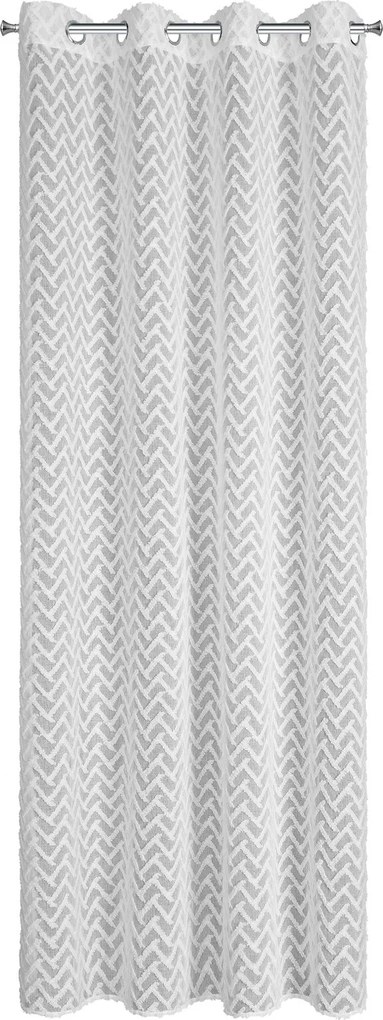 ZÁCLONA NA KRÚŽKOCH MELI1 140X250 CM BIELA