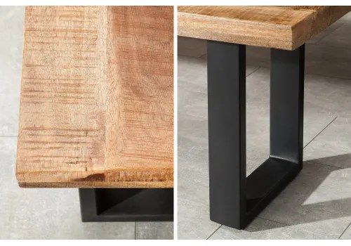 Lavica 38666 170cm Masív drevo Mango prírodná  - Komfort-nábytok