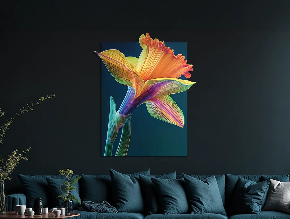 drevko | Obraz Farebný narcis 60 x 49 cm