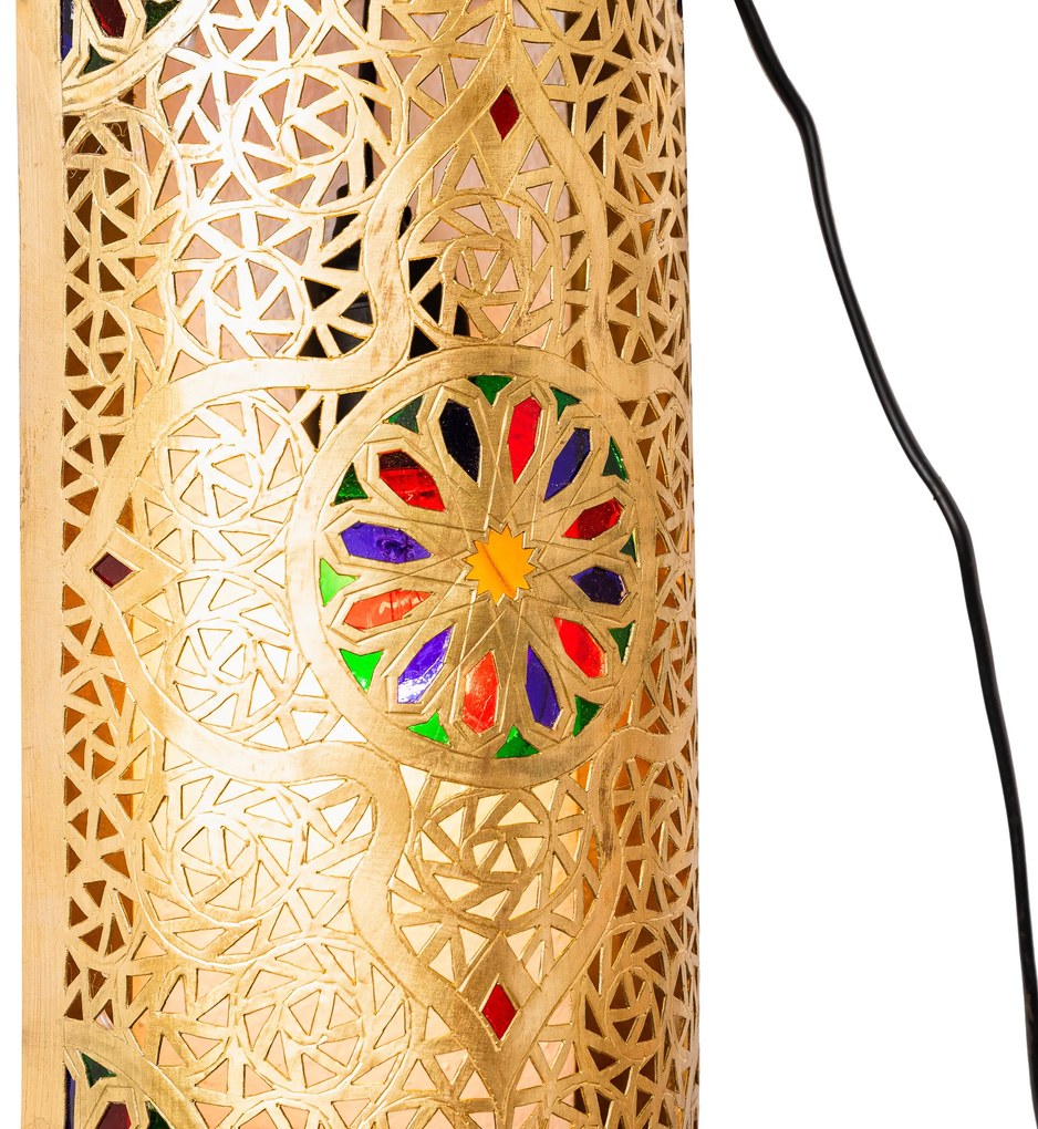 Mosadzná nástenná lampa Dafira