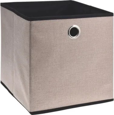 Úložný box 30x30x30 cm, béžový/hnedý%