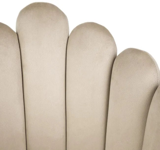 Jedálenská stolička LANA zamatová béžová 850054