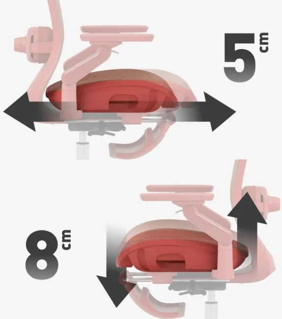 Kancelárska stolička LeadPro 8.7 Red