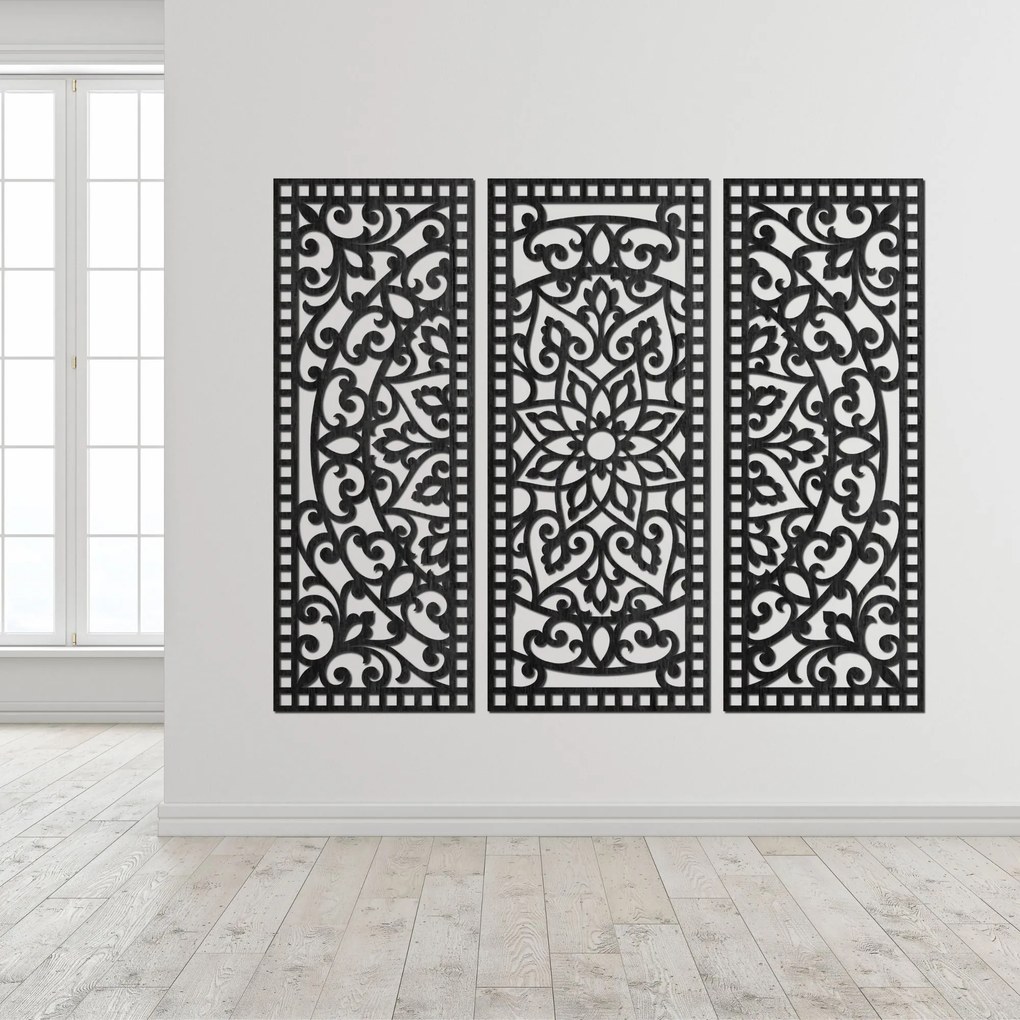 SENTOP | Nástenná dekorácia trojdielny panel mandala  | SENTOP PR0514-A