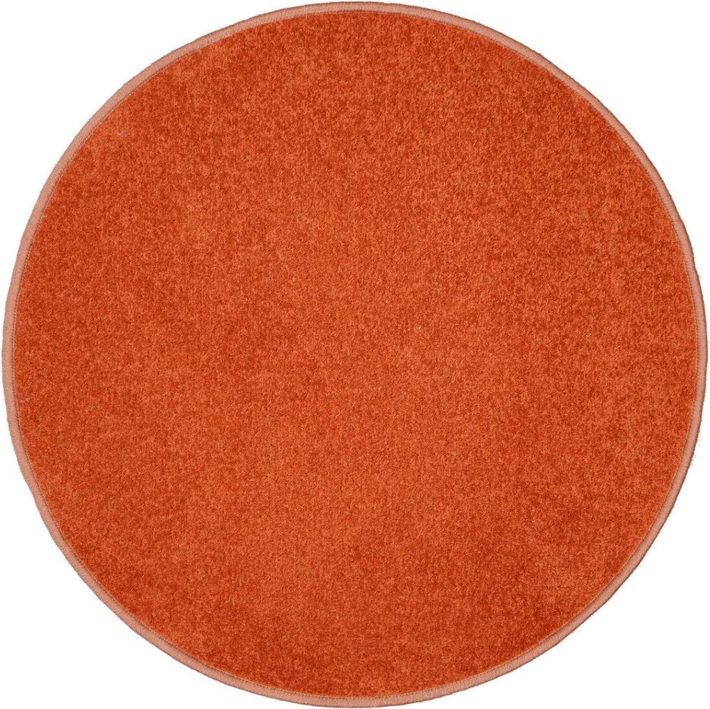 AladinWorld Expres, Kusový koberec Eton terra kruh, 400x400 (priemer) kruh, oranžová, obývacia izba