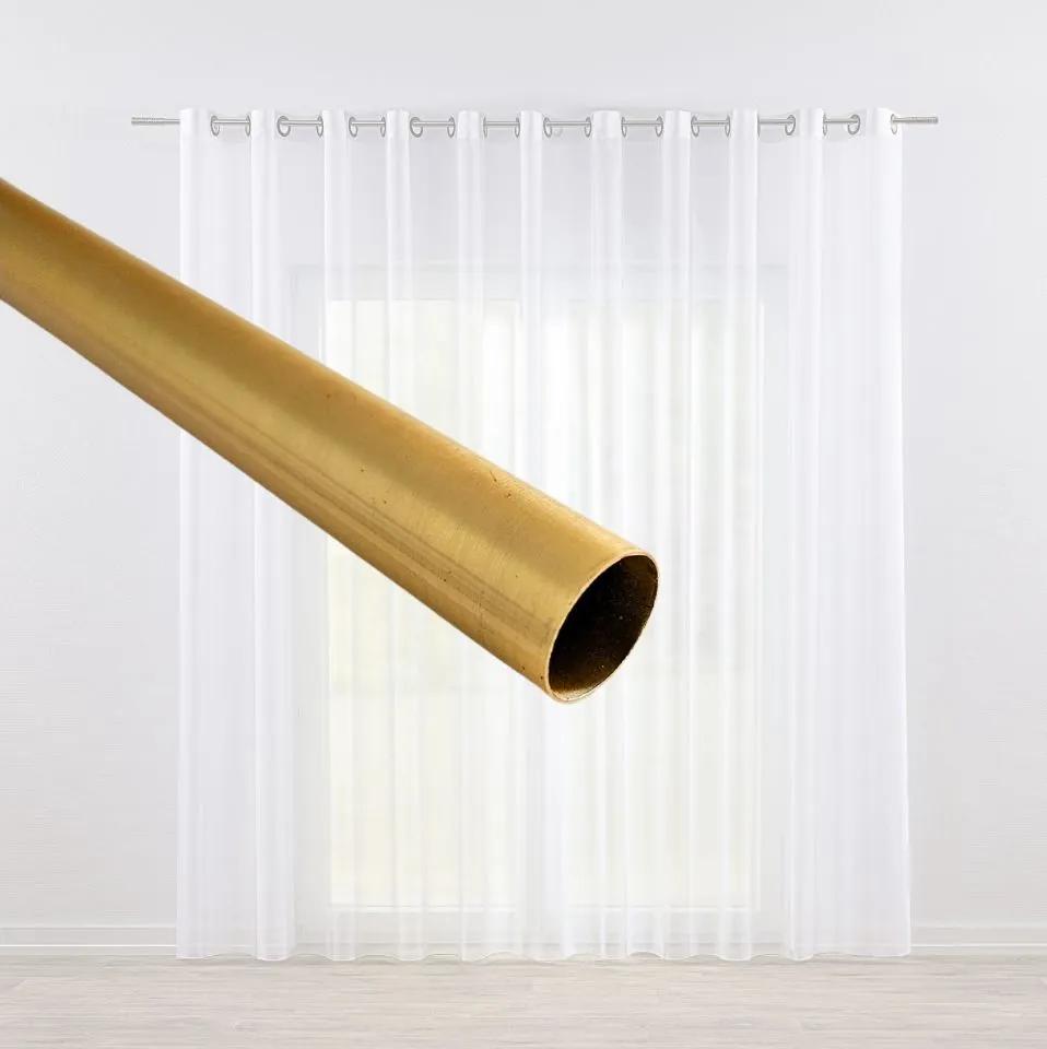 Dekorstudio Záclonová tyč ø19mm - zlatá Dĺžka: 140cm