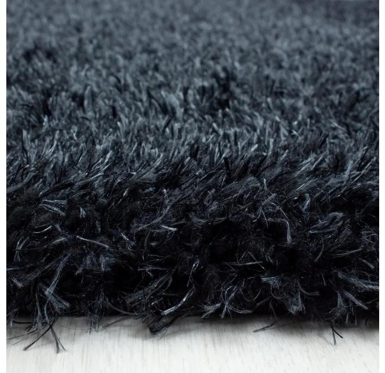 Ayyildiz Kusový koberec BRILLIANT 4200, Okrúhly, Čierna Rozmer koberca: 120 cm KRUH
