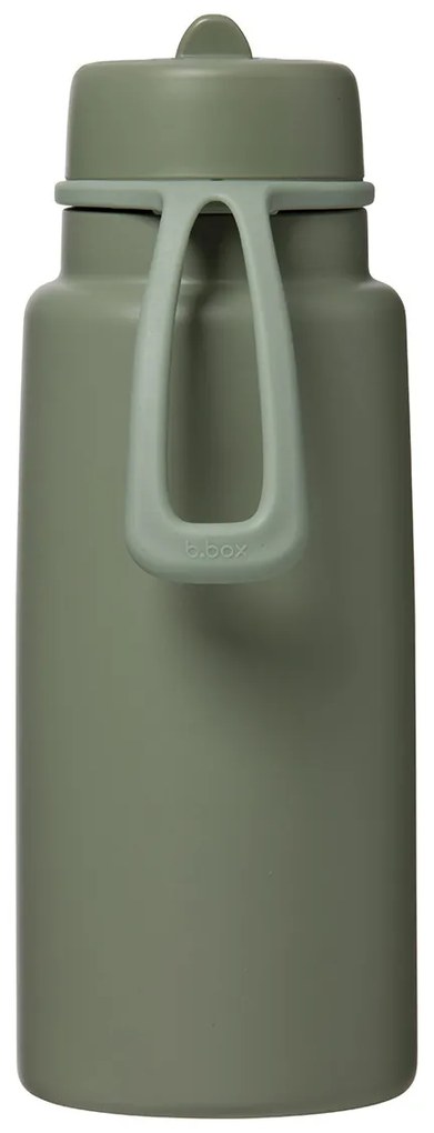 Antikorová termofľaša so slamkou 1 l - olive