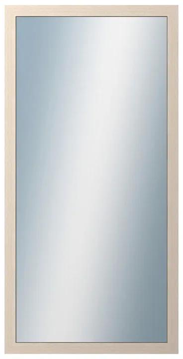 DANTIK - Zrkadlo v rámu, rozmer s rámom 60x120 cm z lišty 4020 biela prederaná (2766)