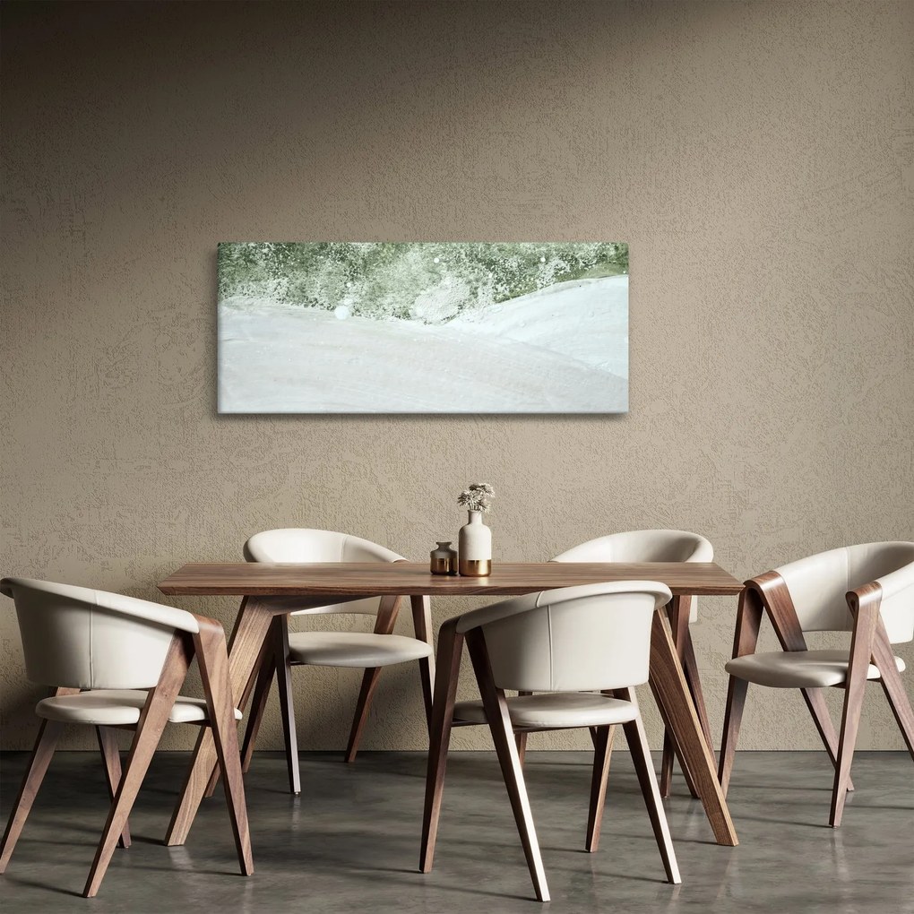 Obraz - Abstrakcia štetcami (120x50 cm)