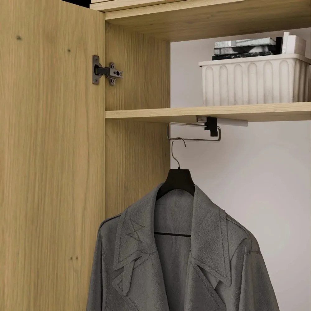 Moderná predsieňová skriňa LENA 200 cm dub artisan