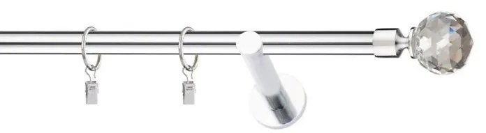 Garniža I stylus fi 19 chróm 200 cm guľa crystal