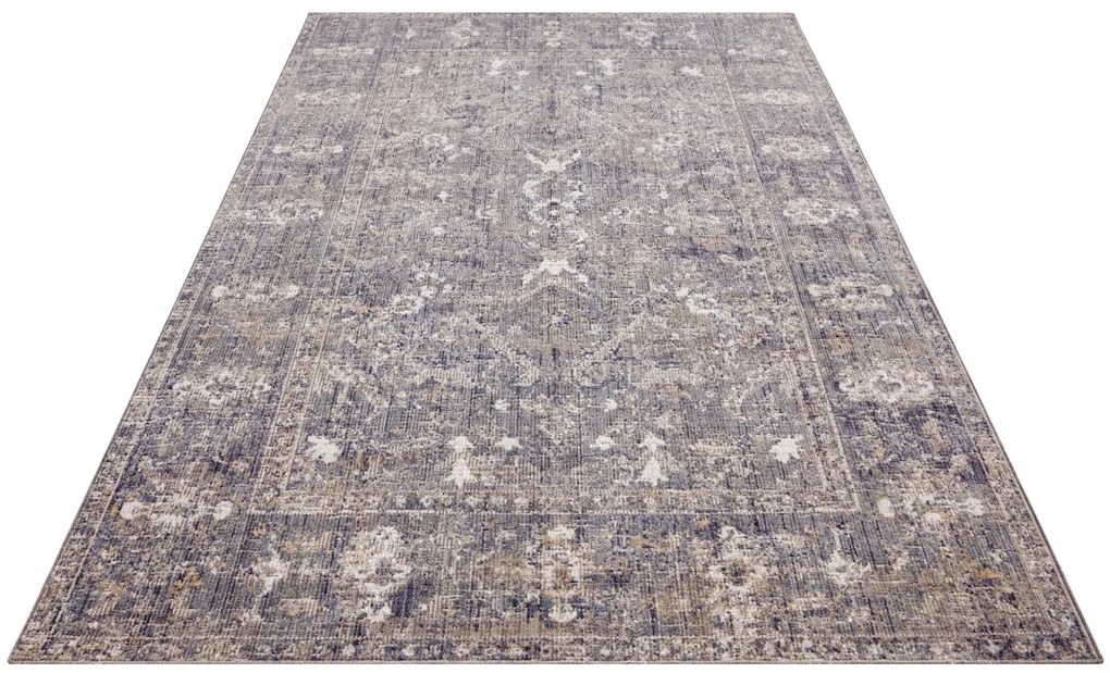 Nouristan - Hanse Home koberce Kusový koberec Cairo 105588 Port Said Cream Blue – na von aj na doma - 120x170 cm