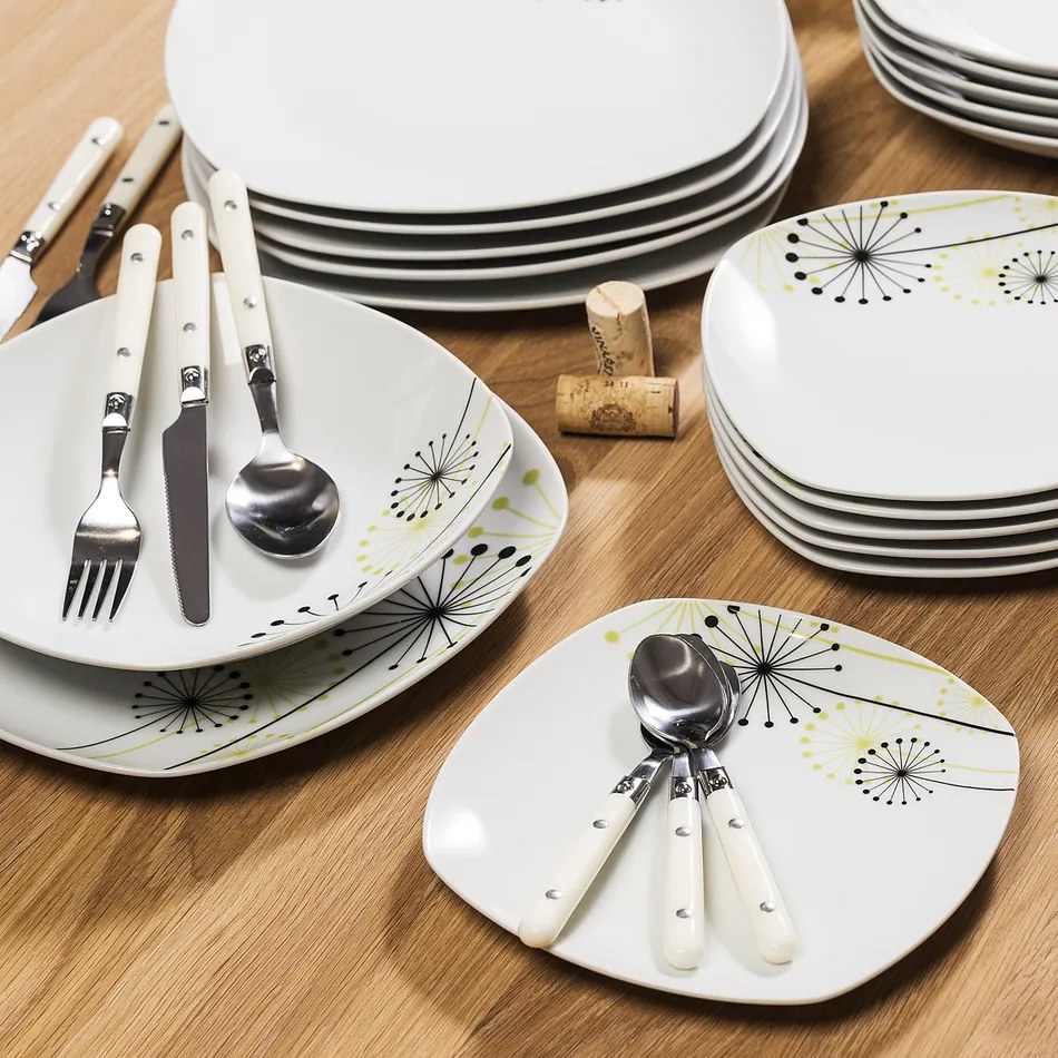VANESA Jídelní souprava talířů z porcelánu 18dílná, MÄSER