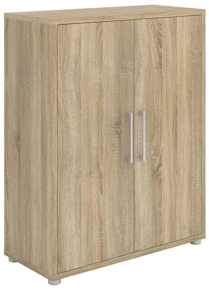 Modulárna knižnica v dekore duba v prírodnej farbe 89x113 cm Prima – Tvilum