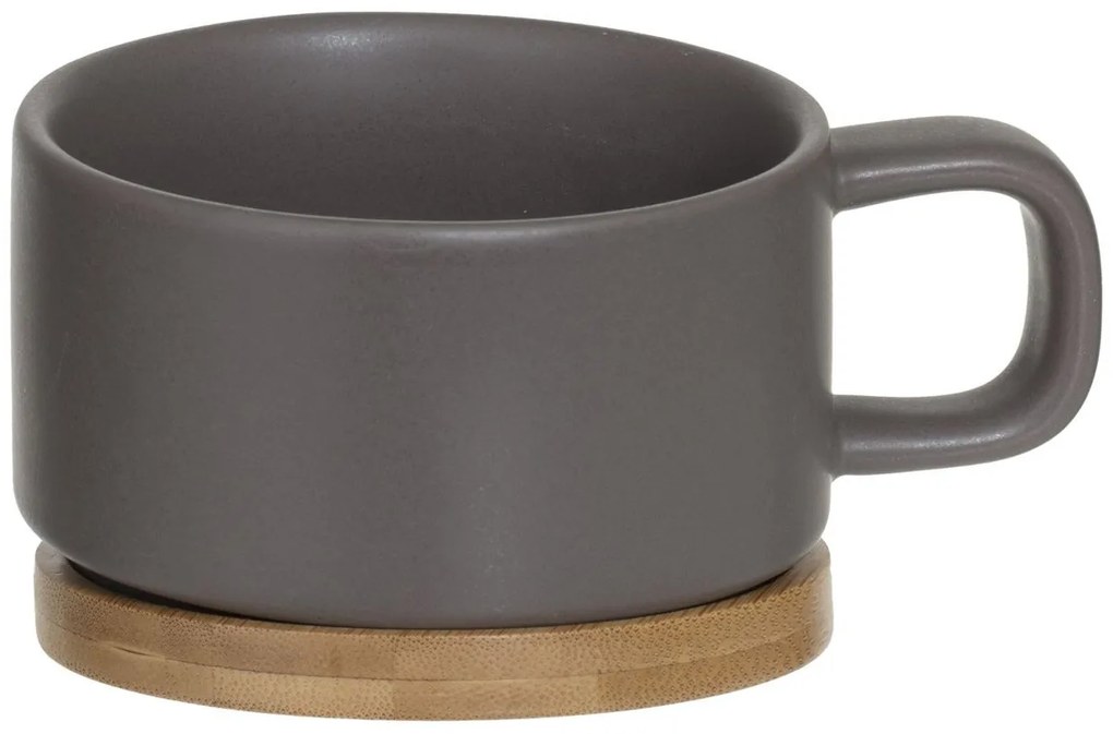 Čajový/kávový set so sitkom Natural Taupe