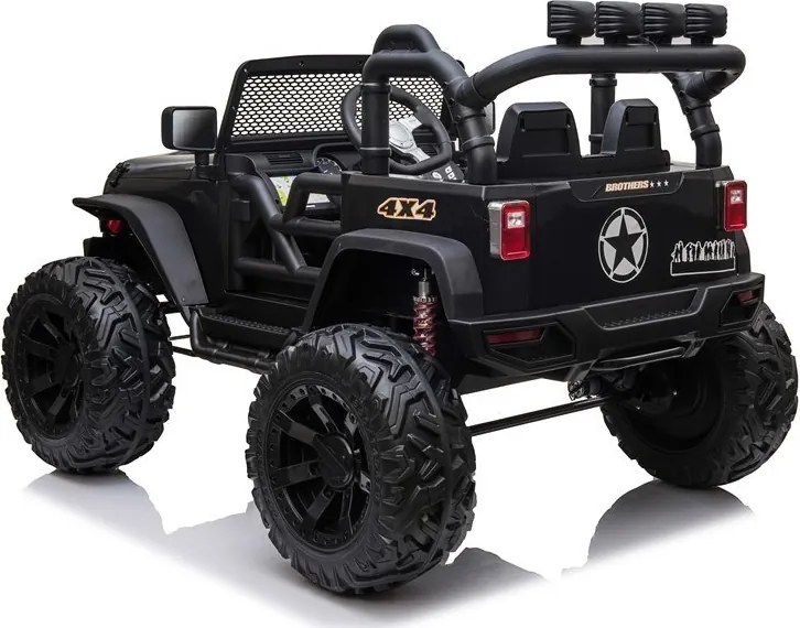 LEAN CARS Jeep JC666 batéria auto čierna lakovaná