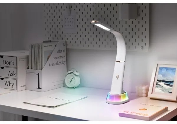 Immax 08974L - LED RGB Stmievateľná stolná lampa CORELLA LED/7W/12/230V biela