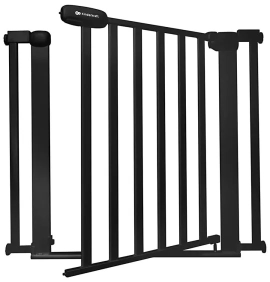 KINDERKRAFT - Bezpečnostná zábrana LOCK&amp;GO 75-103 cm čierna