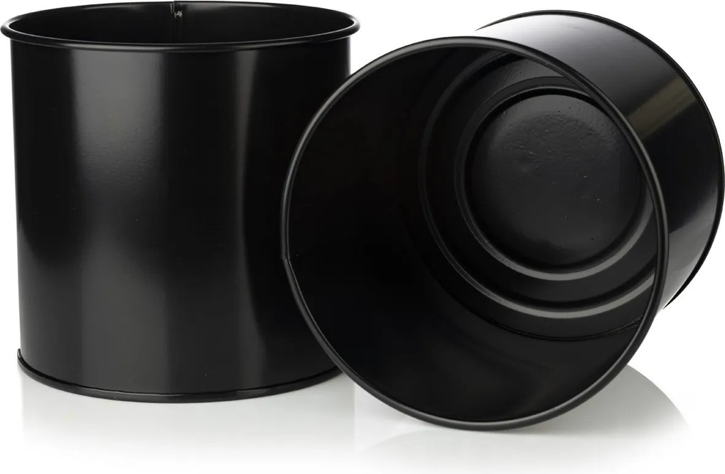 KOVOVÝ KVETINÁČ SO STOJANOM DARK 75X21 CM ČIERNA