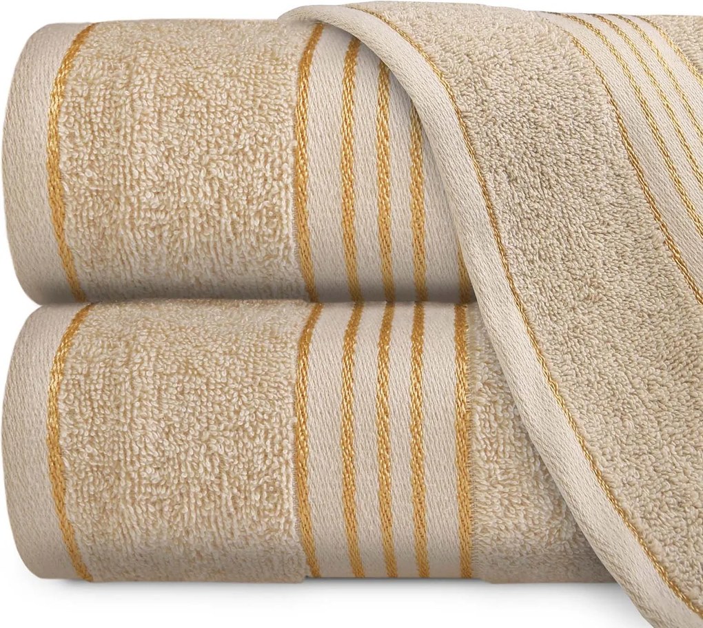 BAVLNENÉ UTERÁKY TIWANO SADA 1 KS 30X50 CM, 1 KS 50X90 CM, 1 KS 70X140 CM CAPPUCCINO