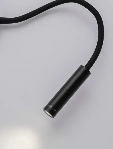 LED čierne svietidlo na stenu Sonica