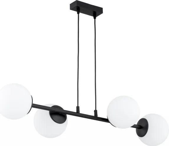 Brilagi - Luster na lanku MILO 4xE27/60W/230V čierna