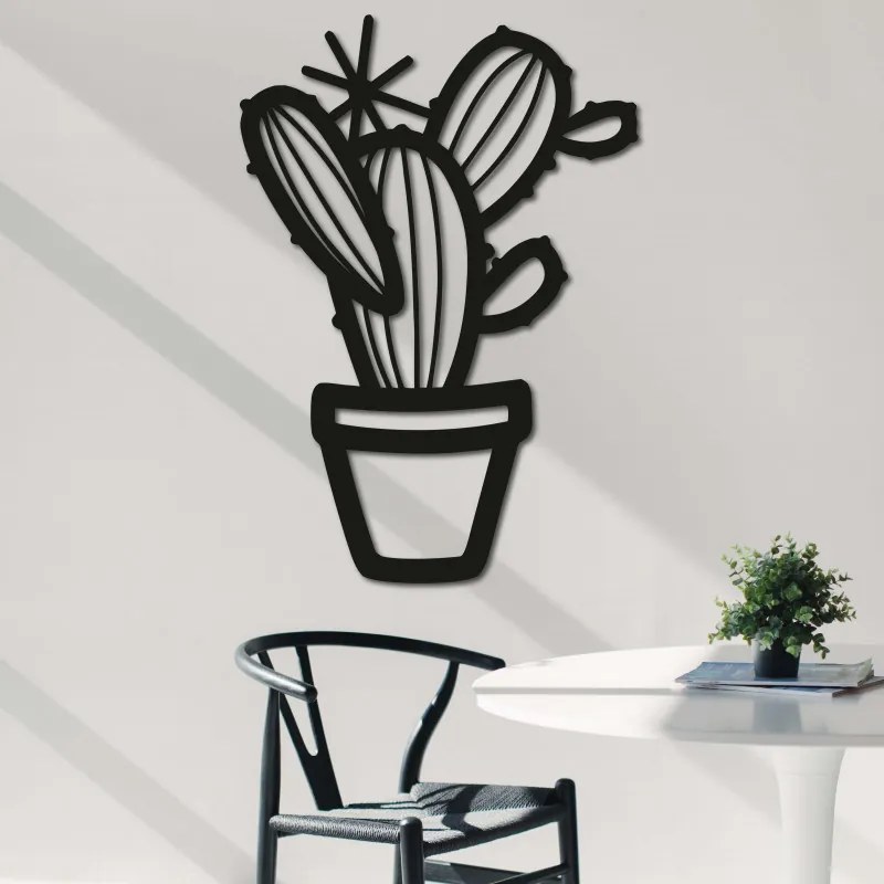 Štýlový obraz na stenu - KAKTUS CARIS | SENTOP PR0410 plywood