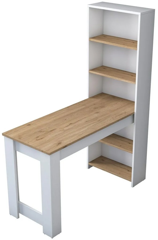 Kozmetický stolík Milano White and Walnut