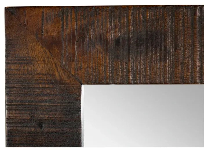 furniture-nabytek.cz - Masívne zrkadlo z akáciového dreva, lakované, hnedé – 45×3×150 cm
