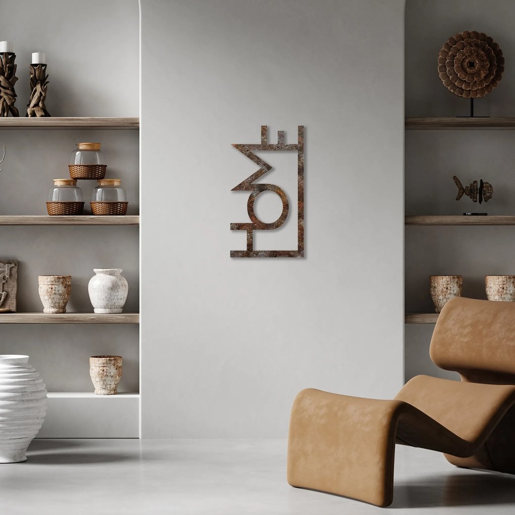 Nástenná dekorácia Rusty Home viacfarebná