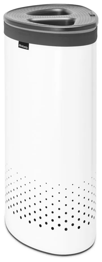 Biely kovový kôš na bielizeň 55 l Selector – Brabantia