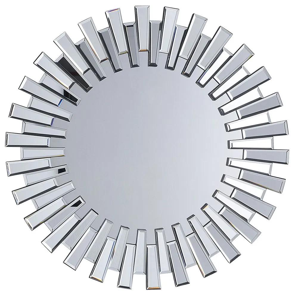 Nástenné zrkadlo ø70 cm strieborné CHOLET Beliani