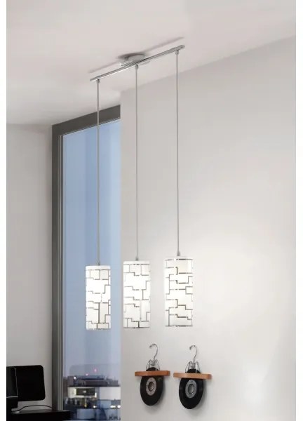 Eglo 92563 - Luster na lanku BAYMAN 3xE27/60W/230V