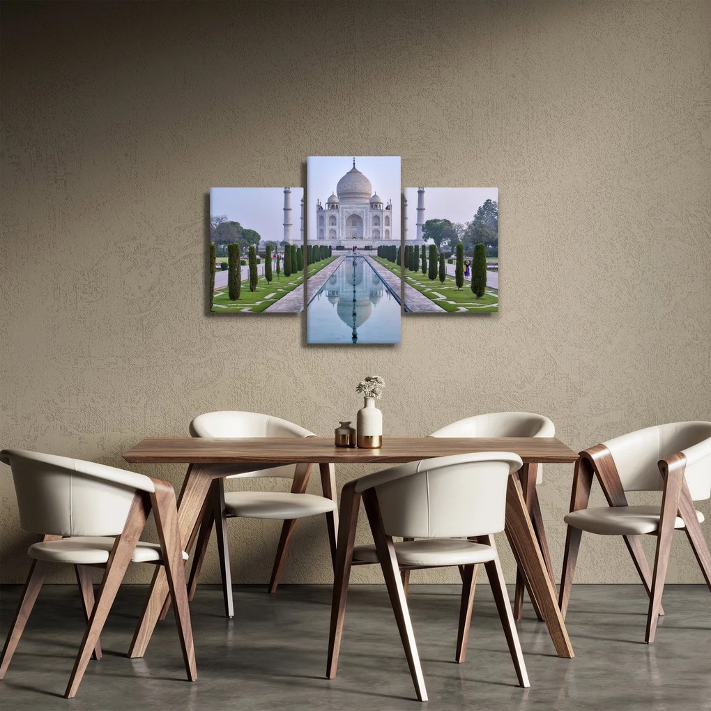 Obraz - Taj Mahal za východu slnka (90x60 cm)