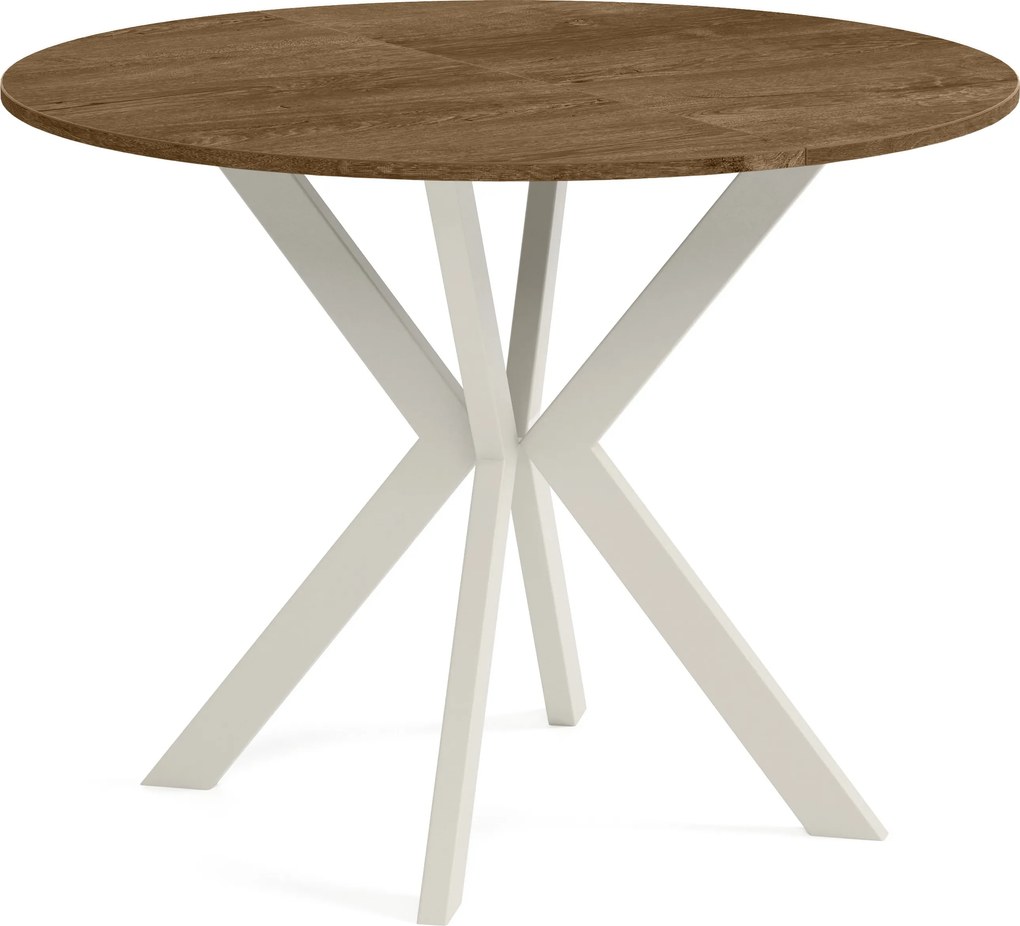 Okrúhly rozkladací jedálensky stôl DEVO Veľkosť: 90 - 128 cm