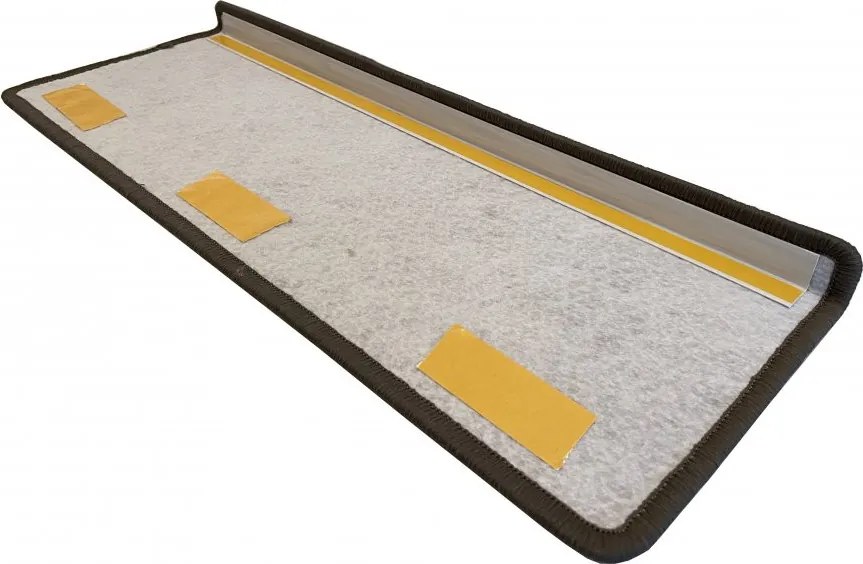 Nášľapy na schody Alassio hnedé obdĺžnik, samolepiaci - 25x80 obdĺžnik (rozmer vrátane ohybu) Vopi