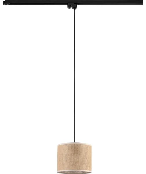 Luster na lanku do lištového systému TRACER 1xE27/15W/230V pr. 20 cm čierna/hnedá