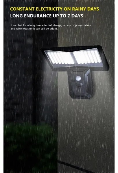 Immax 08482L-LED Solárne nástenné svietidlo so senzorom LED/2,6W/5,5V IP65 čierna